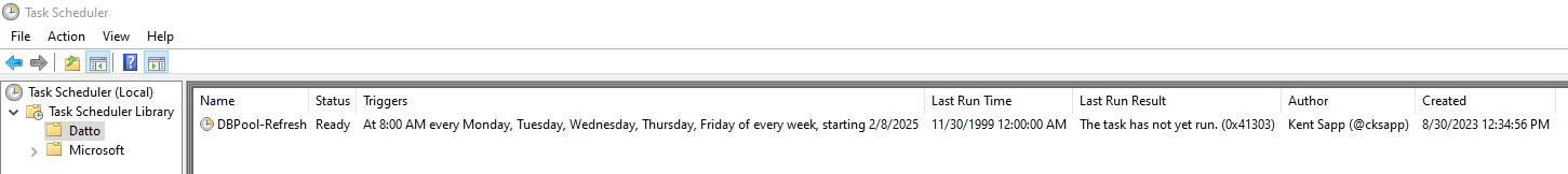 scheduledTask